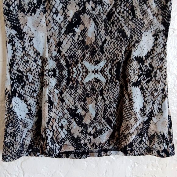 INC Top Women Small Ruffled Snakeskin Button front fairygrunge Y2k - Picture 10 of 11